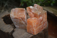 Natural New Sunset Orange Calcite Specimens  x 12 From Spitzkop, Namibia