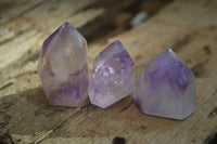 Polished Mini Window Amethyst Points x 20 From Ankazobe, Madagascar