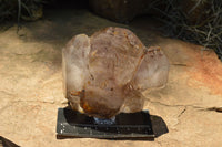 Polished Clear & Smokey Window Quartz Crystals  x 3 From Madagascar - TopRock