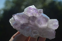 Natural Jacaranda Amethyst Clusters  x 3 From Mumbwa, Zambia - Toprock Gemstones and Minerals 