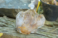 Polished Clear & Smokey Window Quartz Crystals  x 3 From Madagascar - TopRock