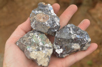 Natural Silver Lead Galena Specimens (Some With Copper) x 6 From Namibia - TopRock