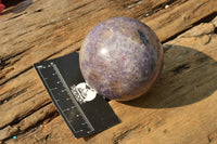 Polished Lovely Purple Lepidolite Spheres  x 4 From Madagascar - TopRock