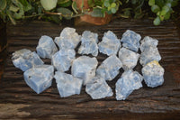 Natural New Sky Blue Calcite Specimens  x 24 From Spitzkop, Namibia