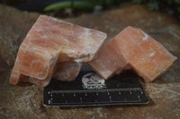 Natural New Sunset Orange Calcite Specimens  x 12 From Spitzkop, Namibia