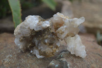 Natural Small Golden Lemonite / Limonite  Quartz Clusters  x 35 From Zambia - Toprock Gemstones and Minerals 