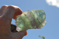 Natural Stone Sealed Watermelon Fluorite Cobbed Pieces  x 5 From Uis, Namibia - TopRock