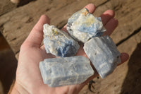 Natural New Sky Blue Calcite Specimens  x 24 From Spitzkop, Namibia