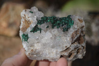 Natural Rare Ball Malachite On Drusy Quartz & Dolomite Specimens x 6 From Kambove, Congo