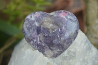 Polished Purple Lepidolite  Hearts  x 6 From Madagascar - Toprock Gemstones and Minerals 