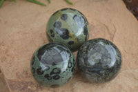 Polished Stromatolite / Kambamba Jasper Spheres  x 3 From Madagascar - Toprock Gemstones and Minerals 