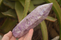 Polished  Purple Lepidolite Points  x 4 From Zimbabwe