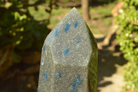 Polished XXL Blue Spotted Spinel Quartz Tower x 1 From Madagascar - TopRock