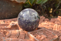 Polished Lovely Purple Lepidolite Spheres  x 4 From Madagascar - TopRock