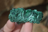 Natural Chatoyant Silky Malachite Specimens  x 6 From Kasompe, Congo