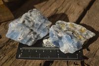 Natural New Sky Blue Calcite Specimens  x 24 From Spitzkop, Namibia