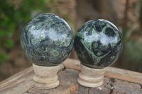 Polished Stromatolite / Kambamba Jasper Spheres  x 3 From Madagascar - Toprock Gemstones and Minerals 