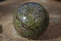 Polished Bastite Dragon Blood Stone Spheres  x 2 From Tshipise, South Africa