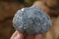 Natural Blue Celestite Crystal Specimens  x 6 From Sakoany, Madagascar