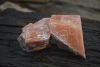 Natural New Sunset Orange Calcite Specimens  x 12 From Spitzkop, Namibia