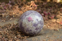 Polished Lovely Purple Lepidolite Spheres  x 4 From Madagascar - TopRock