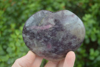 Polished Purple Lepidolite  Hearts  x 6 From Madagascar - Toprock Gemstones and Minerals 