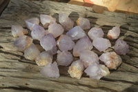 Natural Single Spirit Amethyst Quartz Crystals x 70 From Boekenhouthoek, South Africa