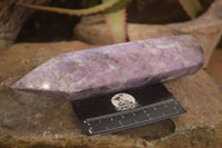 Polished  Purple Lepidolite Points  x 4 From Zimbabwe