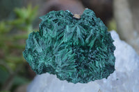 Natural Chatoyant Silky Malachite Specimens  x 6 From Kasompe, Congo - Toprock Gemstones and Minerals 