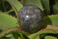 Polished Bastite Dragon Blood Stone Spheres  x 2 From Tshipise, South Africa