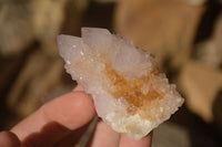 Natural Pale Lilac Spirit Quartz Clusters x 12 From Boekenhouthoek, South Africa