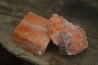 Natural New Sunset Orange Calcite Specimens  x 12 From Spitzkop, Namibia