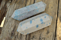 Polished Blue Spotted Spinel Double Terminated Points x 2 From Madagascar - TopRock