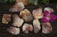 Natural Red Hematoid Quartz Specimens x 12 From Karoi, Zimbabwe - TopRock