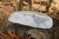 Polished Blue Lace Agate Standing Free Forms  x 3 From Malawi - TopRock