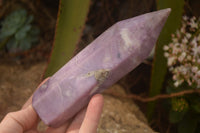 Polished  Purple Lepidolite Points  x 4 From Zimbabwe