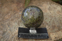 Polished Bastite Dragon Blood Stone Spheres  x 2 From Tshipise, South Africa