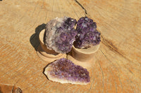Natural Small Dark "Amethystos" Amethyst Clusters x 35 From Kwaggafontein, South Africa - TopRock