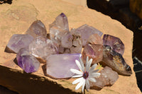 Polished Stunning Selection Of Skeletal Smokey Amethyst Quartz Crystals  x 12 From Akansobe, Madagascar - TopRock