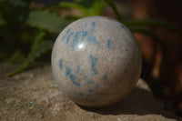 Polished Blue Spotted Spinel Quartz Spheres x 5 From Madagascar