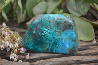 Polished Blue Shattuckite Free Forms  x 3 From Namibia