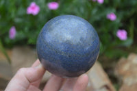 Polished Blue Lazulite Spheres  x 2 From Madagascar - Toprock Gemstones and Minerals 