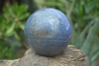 Polished Blue Lazulite Spheres  x 2 From Madagascar - Toprock Gemstones and Minerals 