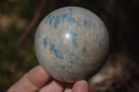 Polished Blue Spotted Spinel Quartz Spheres x 5 From Madagascar