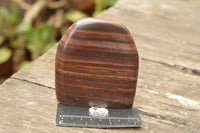 Polished Banded Tiger Iron / Muggle Stone Standing Free Forms  x 3 From Northern Cape, South Africa - TopRock