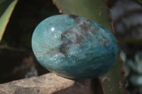 Polished Blue Amazonite Palm Stones  x 12 From Madagascar - Toprock Gemstones and Minerals 