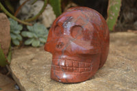 Polished Red Jasper Skull Carving x 1 From Madagascar