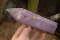 Polished  Purple Lepidolite Points  x 4 From Zimbabwe