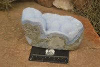 Polished Blue Lace Agate Standing Free Forms  x 3 From Malawi - TopRock