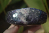 Polished Purple Lepidolite Standing Free Forms  x 4 From Madagascar